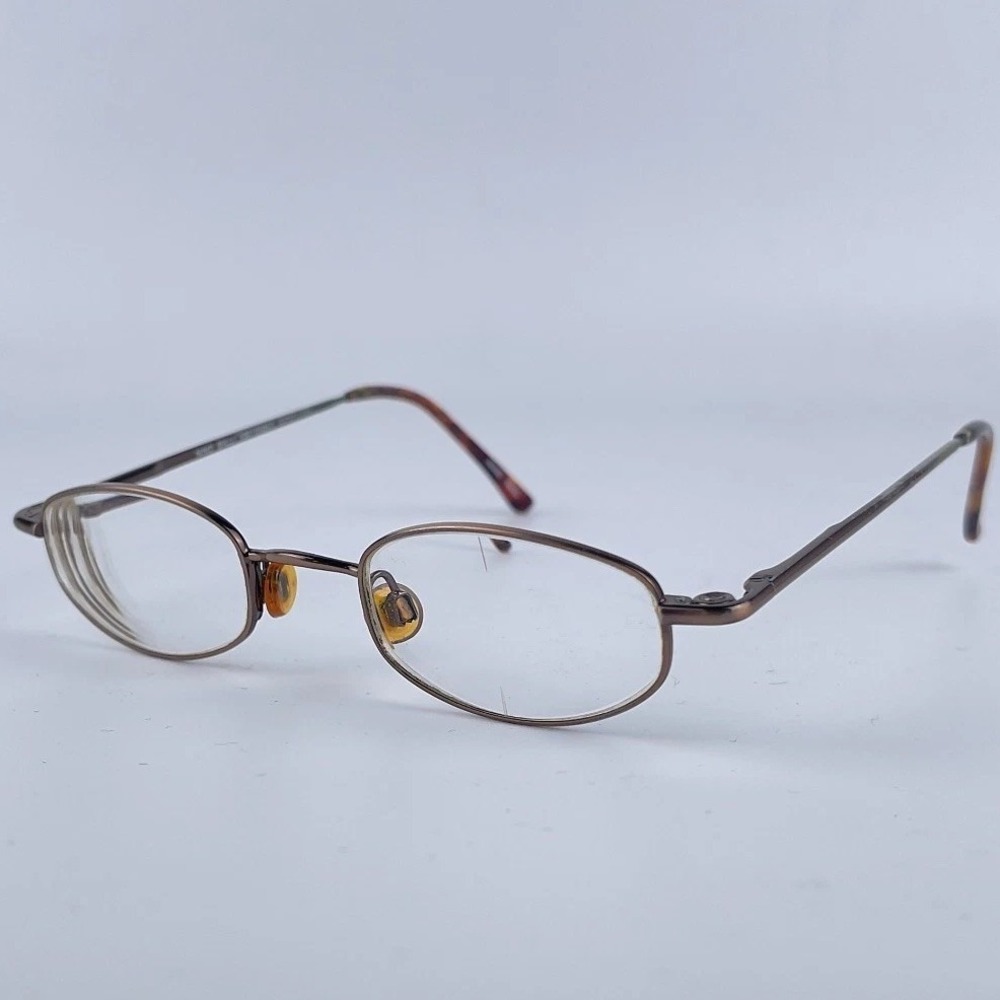 Nino Balli NB018AB43 Women's‎ Eyeglasses Frame Brown Metal Full Rim 43-21-135 mm